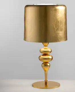 Stolové lampy Masiero Stolová lampa Eva TL3+1G 75 cm, zlatá