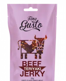 Sušené mäso Fine Gusto Nature Fine Gusto sušené hovädzie mäso – 4 príchute Váha: 25 g, Zvoľ príchuť: Teriyaki