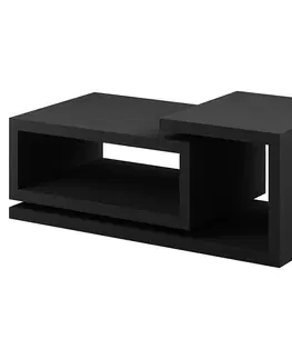 Konferenčné stolíky s úložným priestorom Konferenčný stolík Bota 97 čierna supermat
