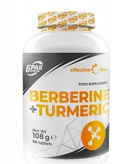 Antioxidanty Berberine + Turmeric - 6PAK Nutrition 90 tbl.