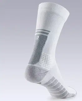 ponožky Stredne vysoké športové ponožky biele