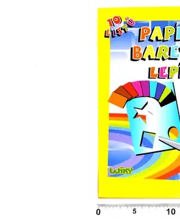 Kreatívne a výtvarné hračky WIKY - Papiere farebné W lepiace A4, 10 list