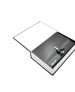 Trezory Schránka/kniha na peniaze s plastovým zakladačom + 2 kľúče, 240 x 155 x 55 mm
