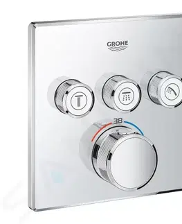 Kúpeľňové batérie GROHE - Grohtherm SmartControl Termostatická batéria pod omietku, 3 ventily, chróm 29126000