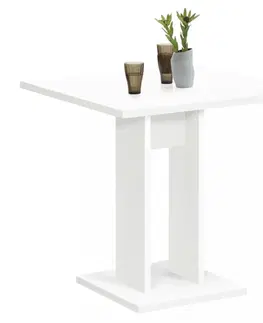 Jedálenské stoly Jedálenský stôl 70 cm Dekorhome Biela