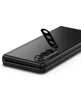 Puzdrá na mobilné telefóny Ochranné sklo na fotoaparát Spigen pre Samsung Galaxy Z Fold3, 2 kusy, čierna AGL03157