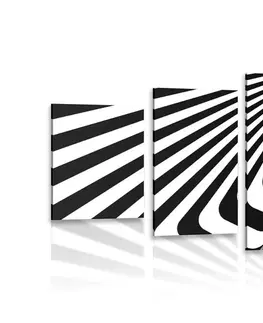 Čiernobiele obrazy 5-dielny obraz čiernobiela ilúzia