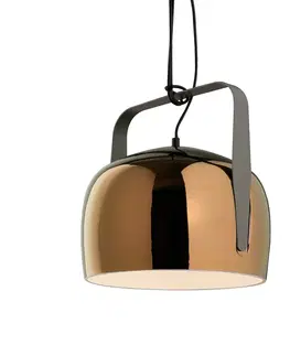 Závesné svietidlá Karman Karman Bag – závesná lampa, 21 cm, bronz