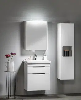Kúpeľňa SAPHO - ELLA umývadlová skrinka 56,5x65x43cm, 2x zásuvka, biela EL062-3030