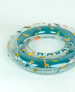 vodné športy Nafukovacie koleso 65 cm priesvitné s potlačou savany