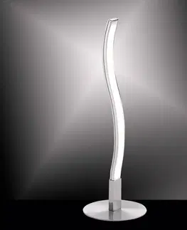 Stolové lampy JUST LIGHT. LED stolová lampa Wave 3 000K 30cm oceľ