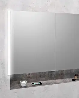 Kúpeľňový nábytok SAPHO - INTEGRA zápustná galérka s LED osvetlením, 105x70cm IN105