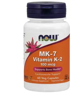 Ostatné vitamíny NOW Foods MK-7 Vitamin K-2 100 mcg 60 kaps.