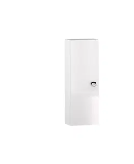 Vysoké kúpeľňové skrinky Vysoká skrinka do kúpeľne Teone 30 1D biela
