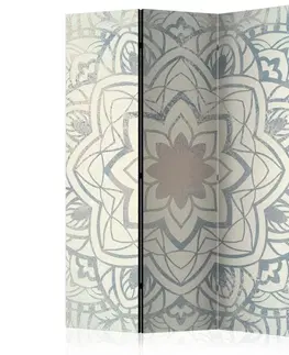 Paravány Paraván Winter Mandala Dekorhome 135x172 cm (3-dielny)