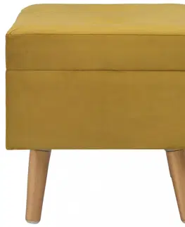 Lavice a stoličky Stolička s úložným priestorom Dekorhome Horčicová