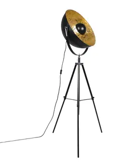 Stojace lampy Priemyselná stojaca lampa statív čierna - Magna 50 Eglip