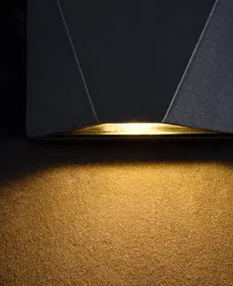 Vonkajšie nástenné svietidlá Maytoni Maytoni Beekman vonkajšie LED svetlo 3 000K čierna