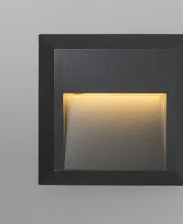 Vonkajsie nastenne svietidla Moderné nástenné svietidlo tmavošedé vrátane LED - Gem 2