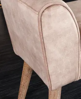 Lavice do jedálne LuxD Dizajnová lavica Dafina 90 cm béžový zamat