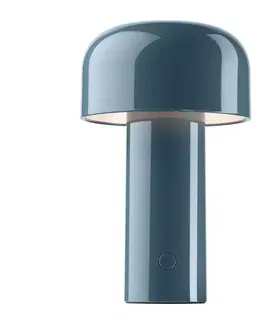Stolové lampy FLOS FLOS Bellhop stolová LED lampa, sivo-modrá
