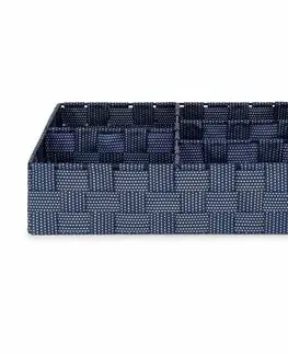 Úložné boxy Compactor Organizér na bielizeň a doplnky Toronto, 5 priehradok, modro-sivá