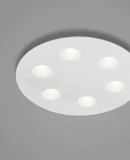 Stropné svietidlá Helestra Helestra Nomi stropné LED svetlo Ø 49 cm dim biela
