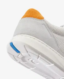 pánske tenisky Pánska obuv Walk Protect zo sieťoviny na mestskú chôdzu sivá