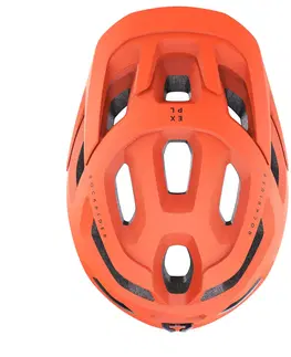 cyklistick Prilba na MTB EXPL 500 žiarivá oranžová