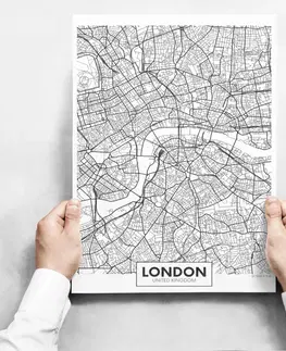 Moderné obrazy Obrazy na stenu - Map Of London II