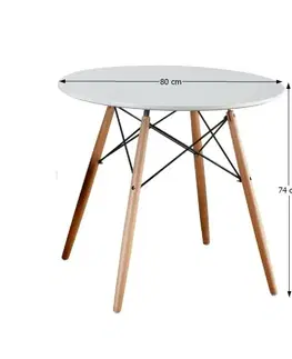 Jedálenské stoly Jedálenský stôl GAMIN NEW Tempo Kondela 90 cm