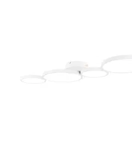 Stropne svietidla Stropné svietidlo biele vrátane LED 3-stupňové stmievateľné 4-svetlo - Lupolo
