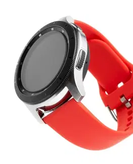 Príslušenstvo k wearables FIXED Silikónový remienok s Quick Release so šírkou 22 mm pre inteligentné hodinky, červená FIXSST-22MM-RD