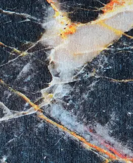 Koberce a koberčeky KONDELA Renox Typ 1 koberec čierny mramor