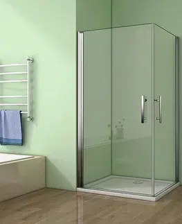 Sprchovacie kúty H K - Sprchovací kút MELODY A4 100cm s dvoma jednokrídlovými dverami vrátane sprchovej vaničky SE-MELODYA4100 / THOR-100sq