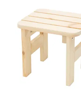 Kreslá DEOKORK Masívna drevená záhradná stolička z borovice drevo 32 mm