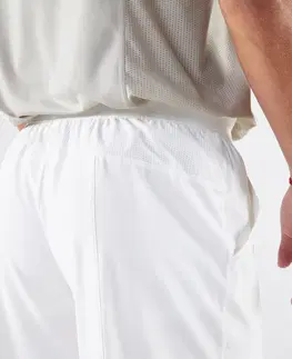 bedminton Pánske tenisové šortky Dry priedušné biele