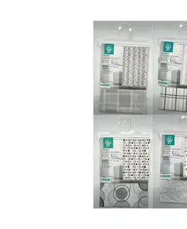 Sprchové závesy MAKRO - Záves sprchovací 180x180 cm rôzne dekory