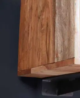 TV stolíky LuxD Dizajnový závesný TV stolík Quillon 160 cm prírodný kameň