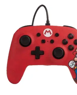 Príslušenstvo k herným konzolám Káblový ovládač PowerA Enhanced pre Nintendo Switch, Mario 1513569-01