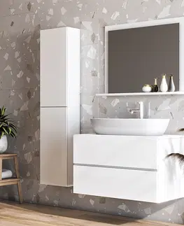 Kúpeľňový nábytok NABBI Baleta S80 kúpeľňová skrinka pod umývadlo alaska / biely lesk