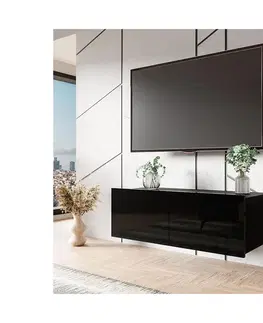 TV stolíky a steny MIRJAN 24 TV stolík CALABRINI 37x100 cm čierna 