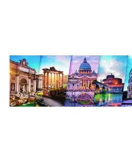 Puzzle Trefl Cestování po Itálii koláž 29505 500 dílků