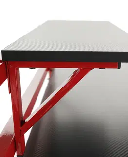 Herné stoly PC stôl/herný stôl, červená/čierna, TABER