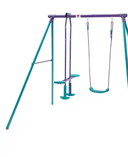 Hračky na záhradu PLUM PRODUCTS - Detská kovová hojdačka 2v1, 210x178x183cm