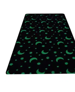 Koberce a koberčeky TEMPO-KONDELA GLOVIS TYP 1, svietiaci koberec, sivá/vzor, 160x230cm