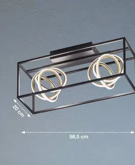 Stropné svietidlá FISCHER & HONSEL Stropné LED svetlo Gisi, CCT, 2-plameňové