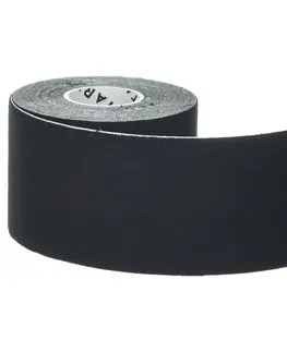 futbal Spevňujúca kineziologická páska 5 cm × 5 m čierna