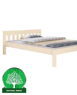 Drevené postele Postel Pino 160x200 borovica morená breza