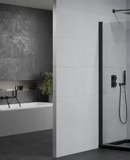 Vane MEXEN/S - Pretória sprchovací kút 100x110 cm, transparent, čierna + sprchová vanička vrátane sifónu 852-100-110-70-00-4070B